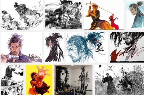 Results of Google search on Vagabond's artwork