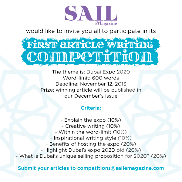 Dubai expo Writing competition
