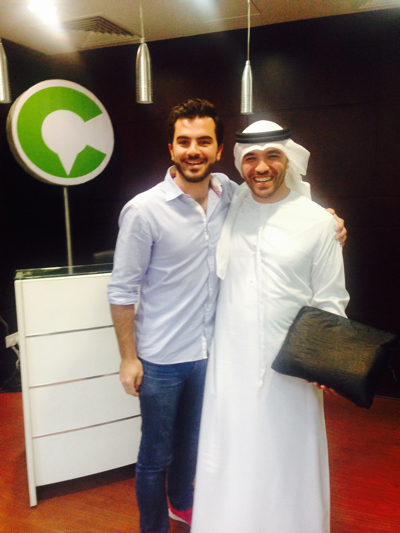 Khalid Al Ameri with Careem UAE's General Manager Christian Eid